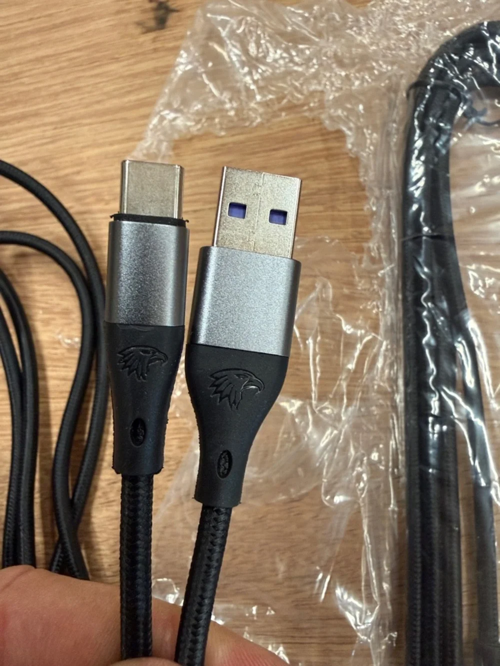 Universal Black Braided USB-A to USB-C Charging Cables - 3 Pack 10 feet